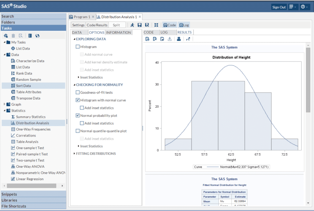 sas statistical software syntax