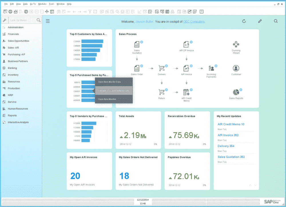 SAP Business One Software Reviews, Demo & Pricing - 2024