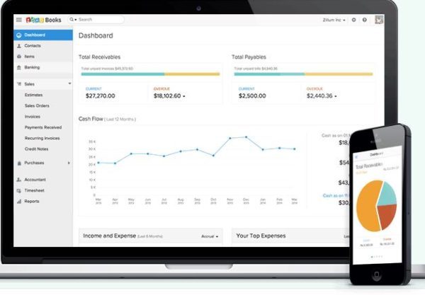 Zoho cloud accounting software for small business in 2022 reviews features pricing 
