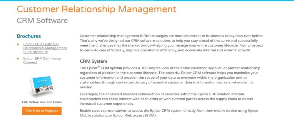 Epicor Crm In 2020 Reviews Features Pricing Comparison Pat