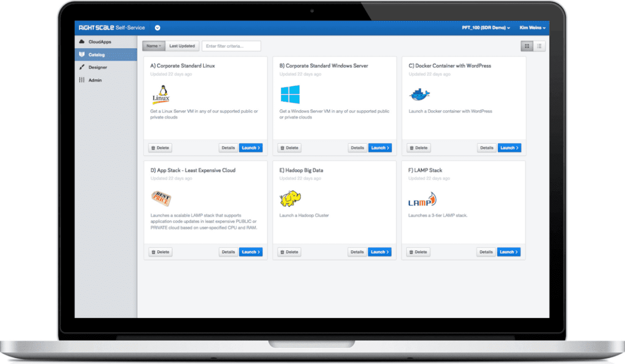 RightScale Screenshot