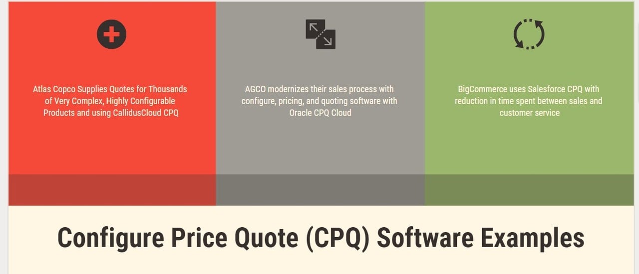 CPQ Software Examples