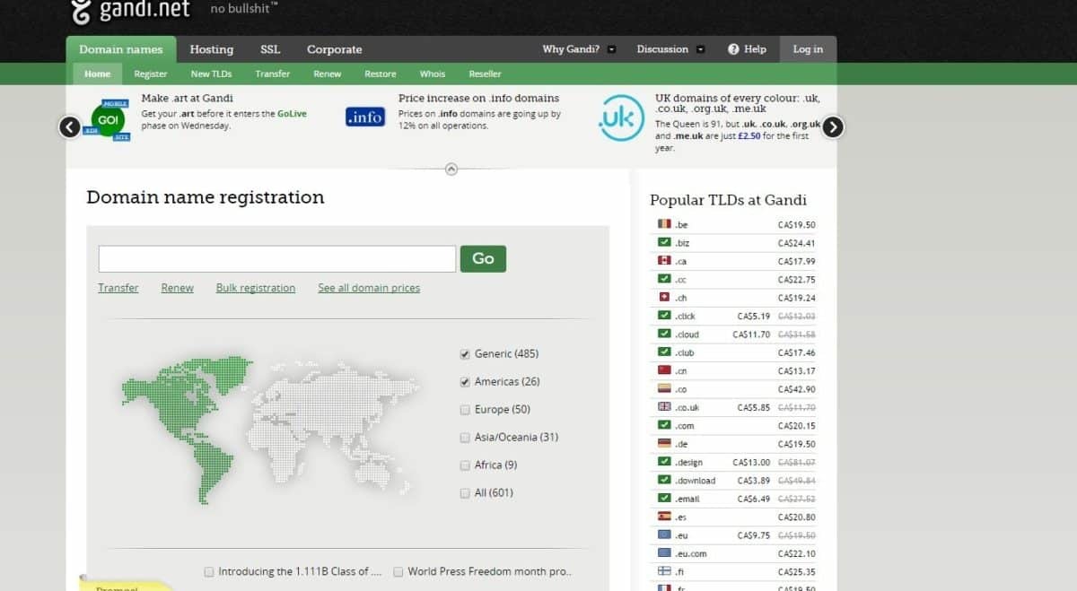 free domain hosting gandi free domain hosting gandi
