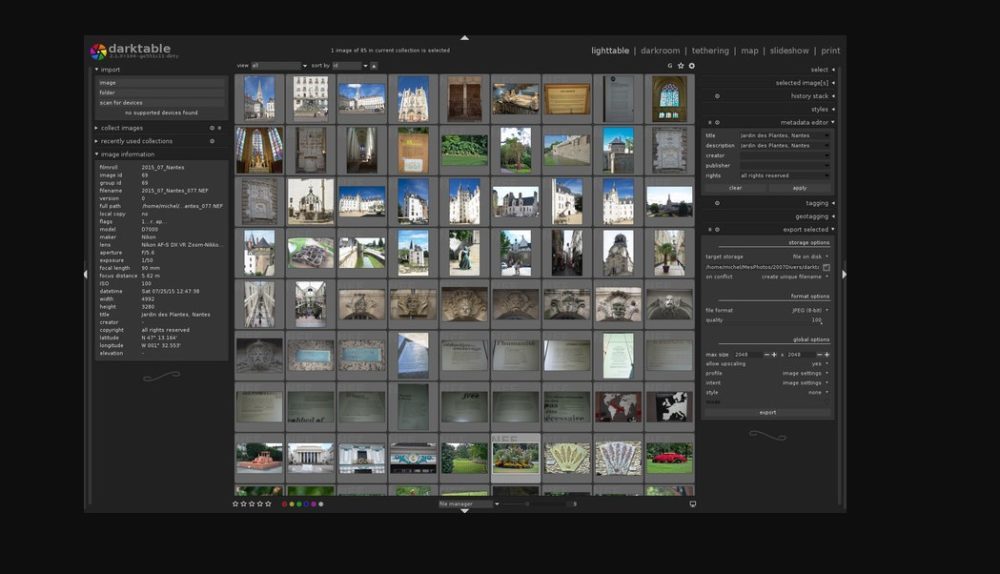 darktable editing darktable editing