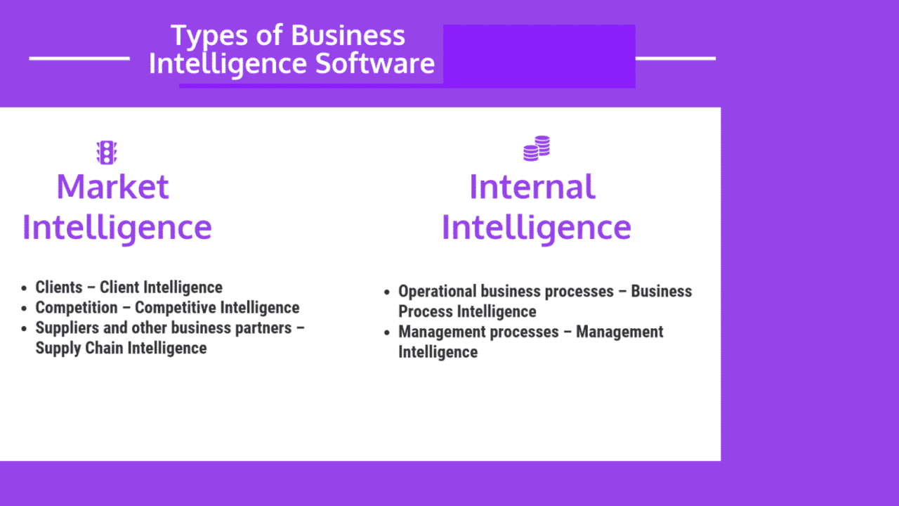 What are the Types of Business Intelligence Software