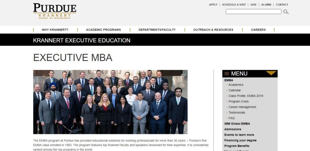 Purdue University, Krannert School Of Management, Executive Mba In 2022 -  Reviews, Features, Pricing, Comparison - Pat Research: B2B Reviews, Buying  Guides & Best Practices