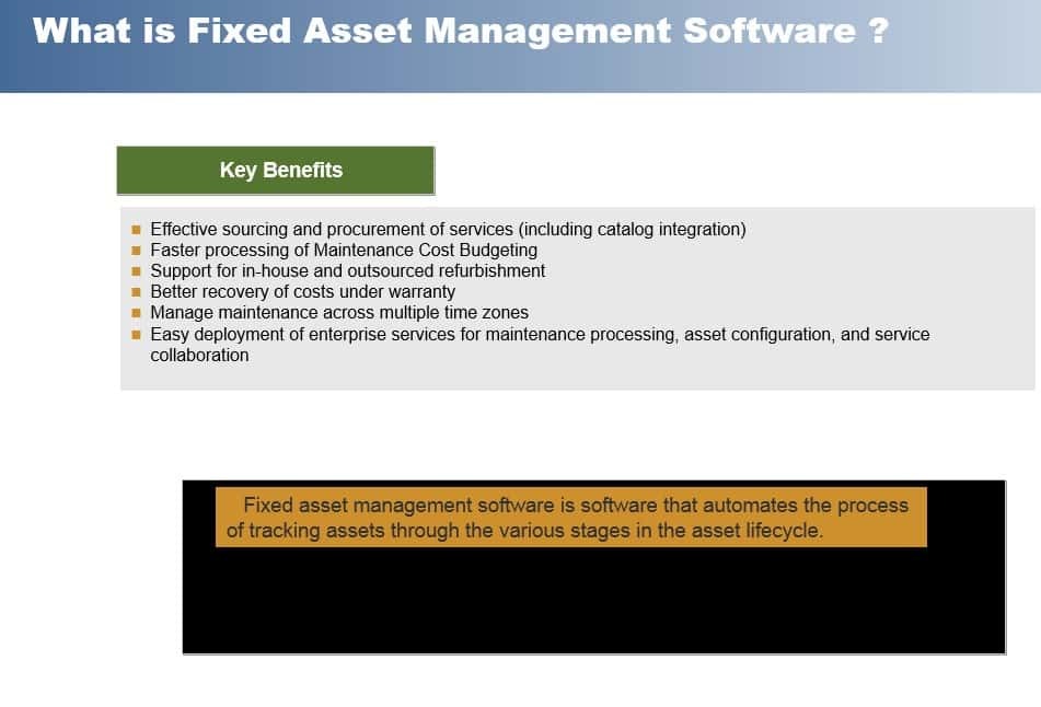 Fixed Asset Management Software