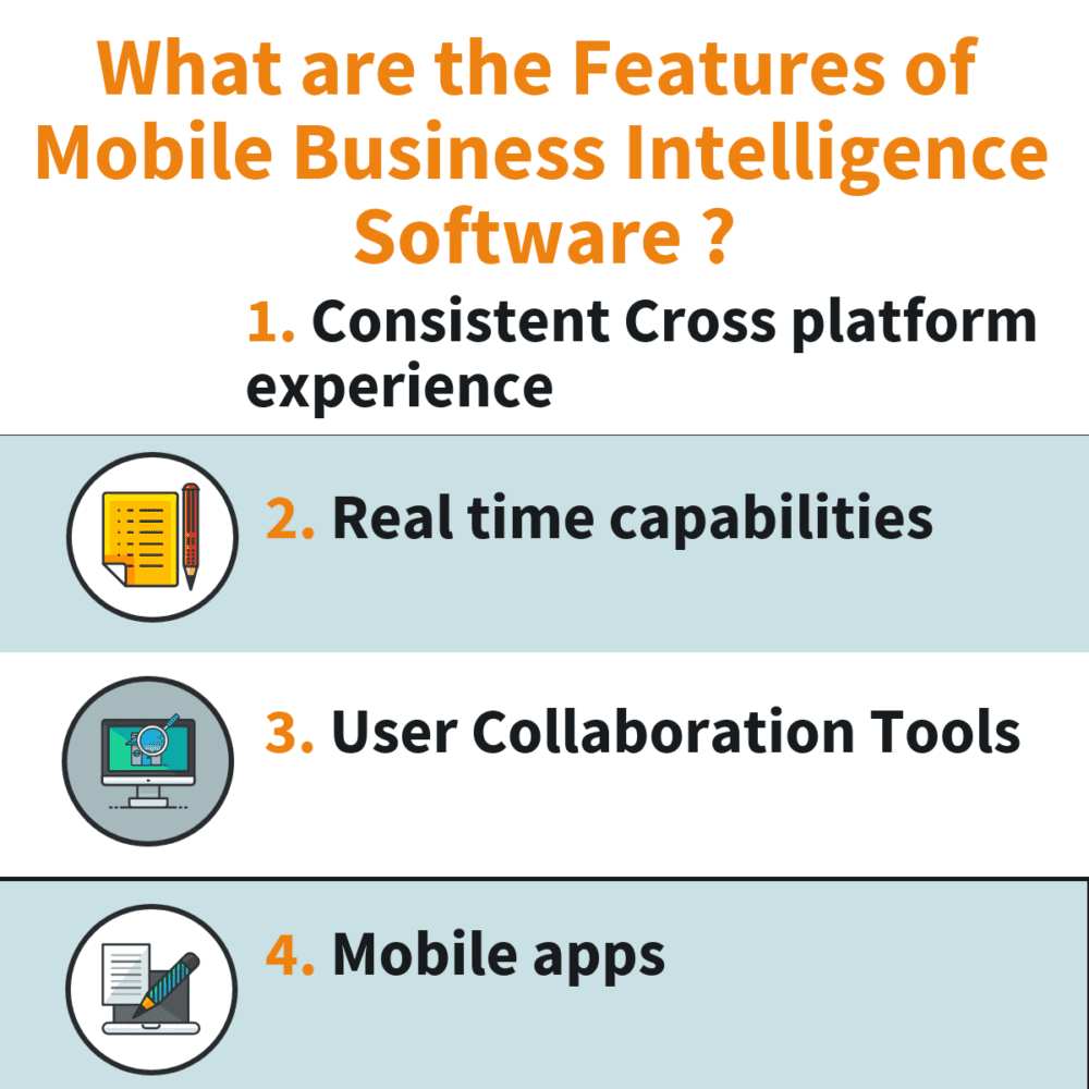 34 Free and Top Mobile Business Intelligence Software Mobile Business Intelligence Software Features