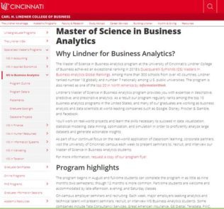 analytics science master university business predictive depaul cincinnati