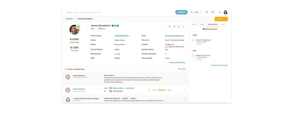 Freshworks CRM Free Edition in 2022 - Reviews, Features, Pricing, Comparison  - PAT RESEARCH: B2B Reviews, Buying Guides & Best Practices