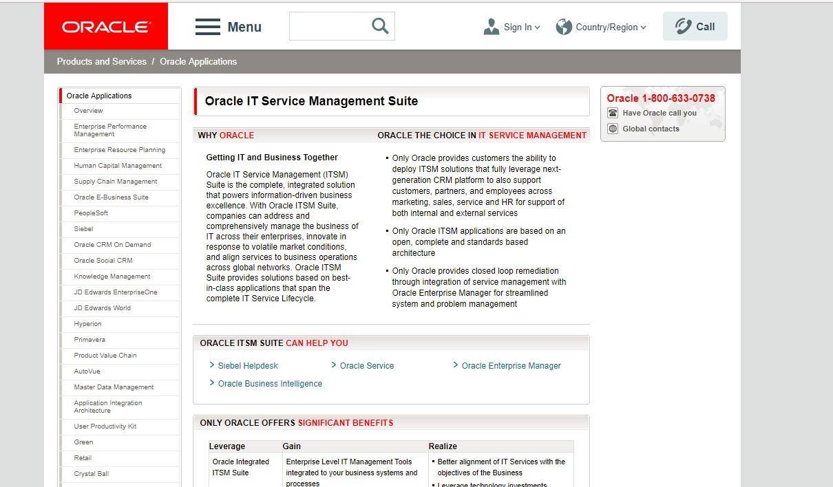 Oracle It Service Management Suite In 2020 Reviews Features