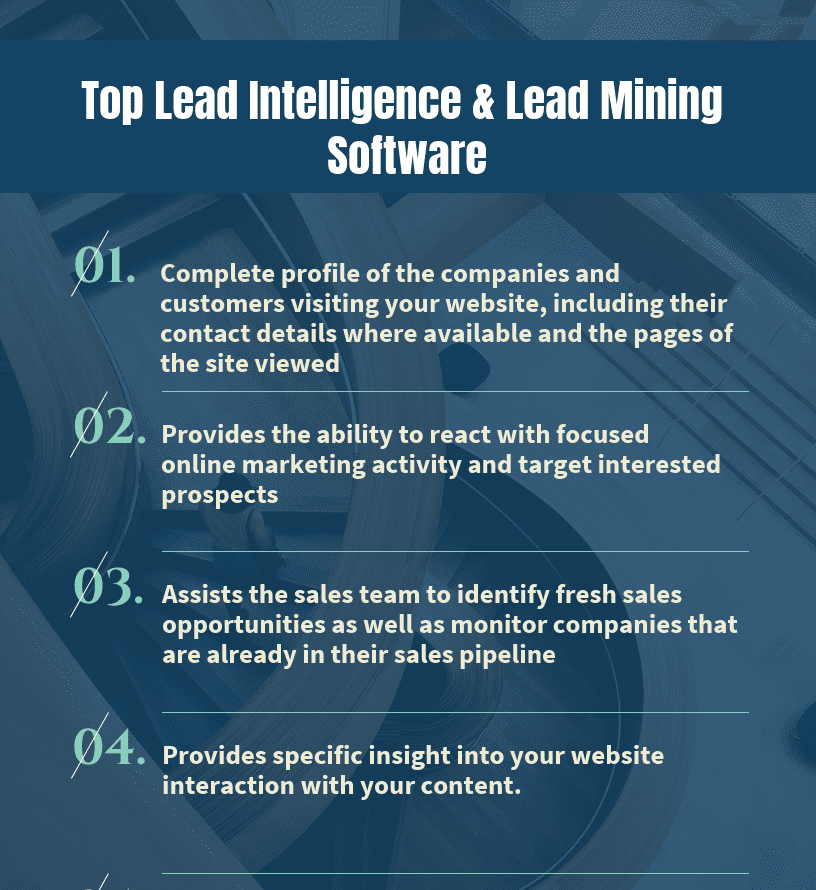 Top 24 Lead Intelligence & Lead Mining Software Top Lead Intelligence & Lead Mining Software