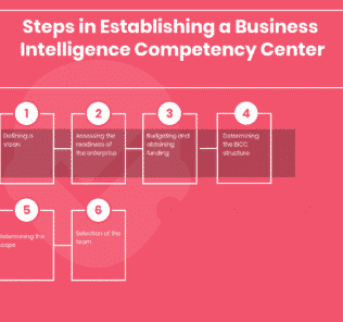 What are the steps in Establishing a Business Intelligence Competency Center