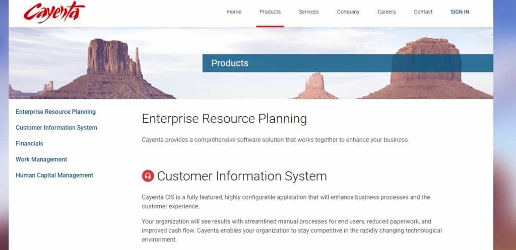 Cayenta Customer Information System Cayenta Customer Information System
